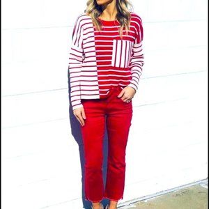 Cabi striped sweater